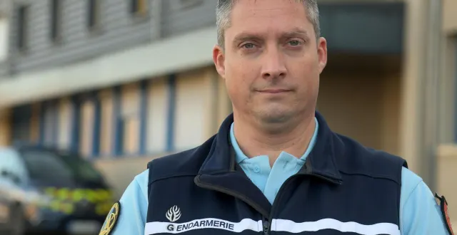 photo  le chef d’escadron grégory raboisson, commandant la compagnie de gendarmerie de parthenay, partira vers d’autres horizons à l’été prochain.  &copy;  marie delage 