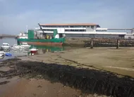 photo  à l’île d’yeu (vendée), le navire de marchandises taillefer 3 était à l’arrêt ce lundi 23 mars. 