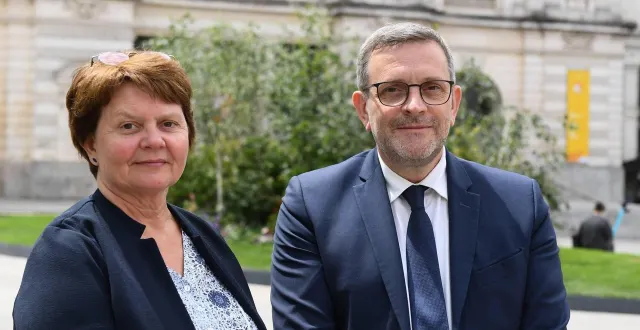 photo  patricia maussion et philippe bolo, le député de la 7e circonscription angers - segré, et sa suppléante.  &copy;  archives co - josselin clair 