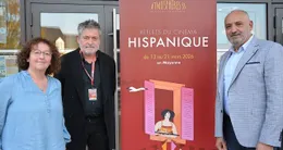 actu cinéma agnès camarena, présidente d’atmosphères 53 ; wilfried jude, directeur artistique et imad makhzoum, directeur général.