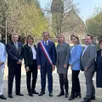 photo  christophe rouillon entouré de ses adjoints a été élu maire lors du conseil d’installation de coulaines. 