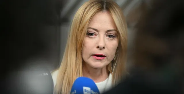 photo  dans une vidéo postée sur les réseaux sociaux, la première ministre italienne giorgia meloni reconnaît sa défaite mais exclue de démissionner.  &copy;  nicolas tucat / afp 