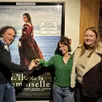 photo  angers, vendredi 20 mars 2026. micha wald, salomé dewaels et candice bouchet au cinéma les 400 coups. 