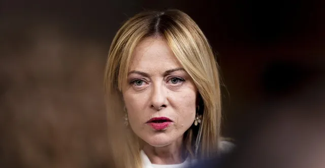 photo  la cheffe du gouvernement italien, giorgia meloni, s’adresse à la presse à la fin du sommet européen à bruxelles, le 19 mars 2026.  &copy;  le pictorium/maxppp/nicolas landemard 