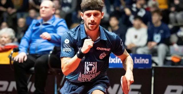 photo  geraldo a été sans pitié face au jeune laroche.  &copy;  photo co : regine lemarchand 