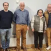 photo  michel briffault entouré des nouveaux adjoints : bertrand le lijours, vincent brochard, martine deldalle, jean-claude merienne, aurore gasnier. 