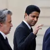 photo  vincent labrune, président de la lfp, et nasser al-khelaïfi, président du psg, voteront pour ou contre le report du match des parisiens contre le rc lens. 