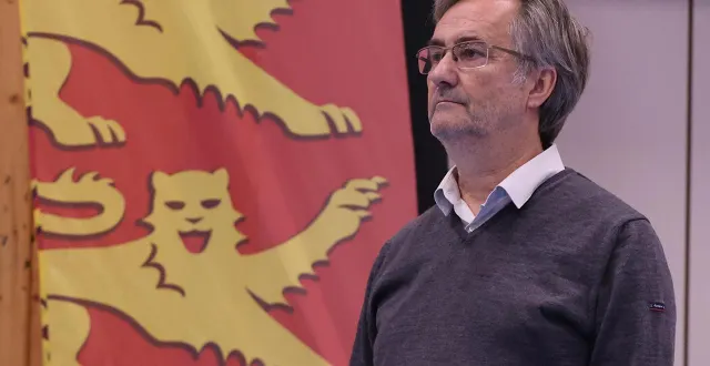 photo  bertrand arcil, le président du caen ttc.  &copy;  marc olejnik 