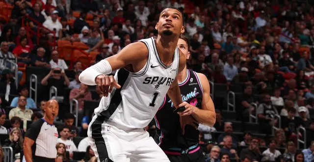 photo  victor wembanyama veut s’affirmer dans sa course au mvp.  &copy;  getty images via afp 