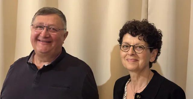 photo  le maire lionel moreau et son adjointe nadine porcheron.  &copy;  co 