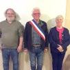 photo  jean pillot avec chantal goulet, 1re ajointe et jean-michel chollet, 2e adjoint. 
