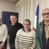 photo nicole marie-arnoux, troisième adjointe, jacques fortis, maire de briouze (orne), véronique noël, première adjointe et philippe leprince, deuxième adjoint.