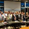 photo  le nouveau conseil municipal d’arnage. 