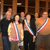 photo  au premier plan de gauche à droite : marcelle brosset, hubert boutaud de la combe, christelle watbot (2e adjointe), yvette férey (maire), olivier coënon (1er adjoint) et christelle floquet. en arrière-plan, de gauche à droite : jérôme yver, christophe chesnel, fabrice guénérie, ingrid rosa jacquemart et guillaume chardon. 