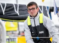 photo  hugo cardon sera de nouveau au départ de la solitaire du figaro, en mai. 
