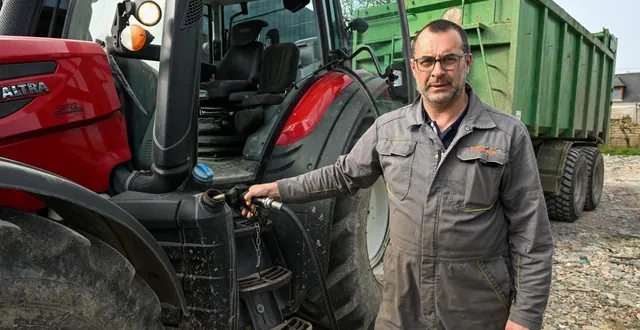 photo  brain-sur-l’authion, mardi 24 mars 2026. face à la hausse de ses charges de carburant, fabien cadeau n’a pas d’autre choix que de répercuter les prix sur ses tarifs de prestation.  &copy;  co - laurent combet 