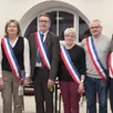 photo  le maire françois boussard entouré de ses adjoints. 