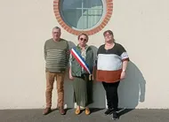 photo  denis touchard et carole ravalet sont les deux nouveaux adjoints. 