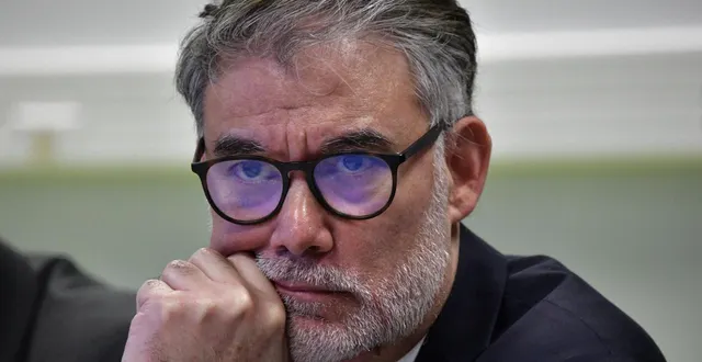 photo  olivier faure s’exprime lors d’une conférence de presse précédant un meeting de campagne en faveur de thierry miguel, candidat de l’alliance de gauche à la mairie de limoges, à limoges, le 12 mars 2026.  &copy;  pascal lachenaud/afp 