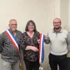 photo  jacky pellieux (à gauche) a été élu maire, avec ses adjoints : stéphanie lefèvre, 1re adjointe et guillaume cantin, 2e adjoint.  