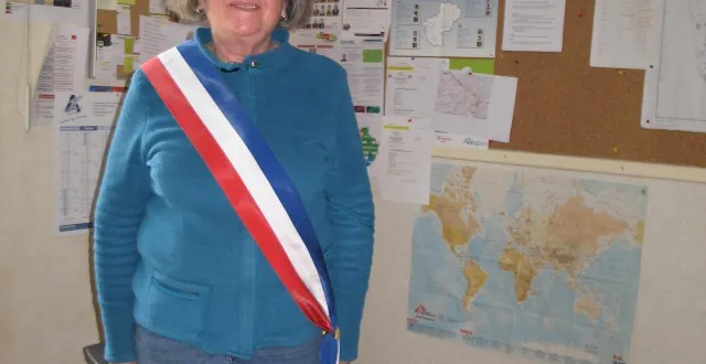 photo  nathalie thiebaud, 64 ans, adjointe depuis 2011 a été élue maire.  &copy;  le maine libre 