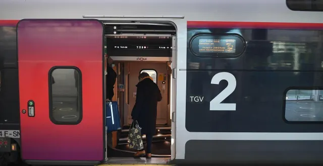 photo  tout le monde descend ! le trafic ferroviaire entre angers et saumur est interrompu ce mercredi midi 25 mars. un arbre est couché sur la voie à hauteur de la bohalle, commune déléguée de loire-authion.  &copy;  archives co - josselin clair 