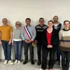 photo  fabrice drieu (écharpe tricolore) et les conseillers municipaux. 