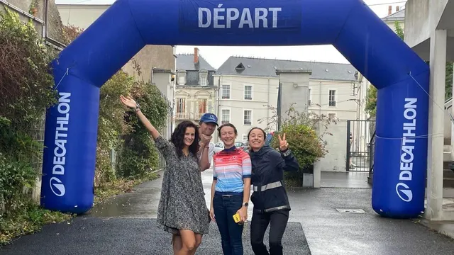 photo info  l’équipe organisatrice au départ de la cyclo l’an dernier. 