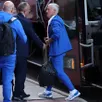 photo didier deschamps arrivant au camp de base des bleus aux états-unis.