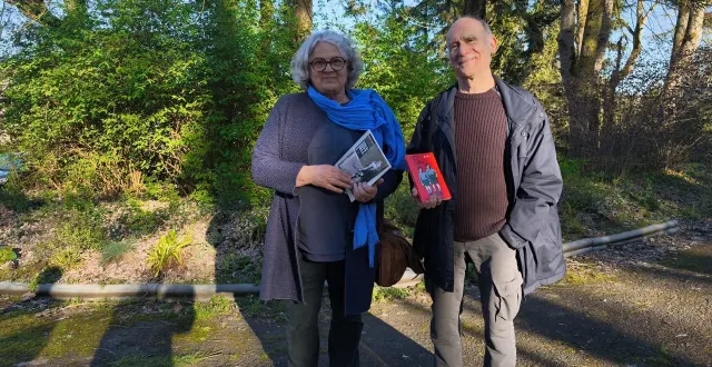 photo  anne-do duval et pierre baliteau invitent à partager, avec le public, un beau moment de convivialité et de solidarité.  &copy;  ouest-france 