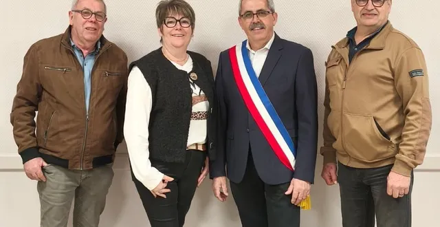 photo  gérard lenoir, nadège poilvilain, bruno boulay et michel abraham.  &copy;  le maine libre 