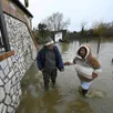 photo  inondations dans le maine-et-loire, près d’angers, à denée, le 15 février 2026. 