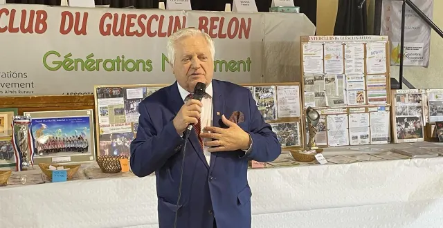 photo  jean-pierre ponthieux a été nommé président d’honneur de l’interclubs du guesclin.  &copy;  le maine libre 