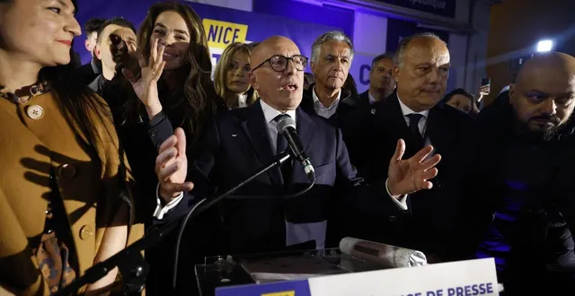 photo  le succès d’éric ciotti, fraîchement élu maire de nice, pourrait poser des problèmes aux organisateurs des jeux olympiques d’hiver en 2030 dans les alpes françaises.  &copy;  sebastien nogier / epa/maxppp 