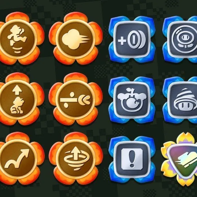 photo il y a 18 badges à collectionner dans super mario bros. wonder, et encore plus avec l’extension « rendez-vous au parc bellabel » !  ©  nintendo