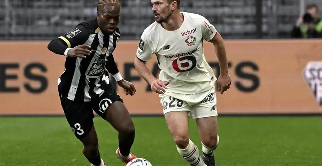 photo  le défenseur d’angers sco jacques ekomié.  &copy;  philippe renault / ouest-france 