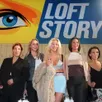 photo  les cinq candidates de « loft story », la nouvelle émission télévisée lancée par m6, le 26 avril 2001. 