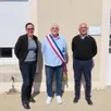 photo  bernadette guignard, nouveau maire à doux, avec serge bernardeau, 1er adjoint et claire sarrazin, seconde adjointe. 