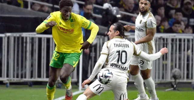 photo  au match aller, bahmed deuff et le fc nantes s’étaient inclinés 1 but à 2 face à florian thauvin et le rc lens.  &copy;  jérôme fouquet/ouest-france 