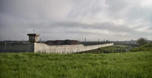 photo  une vue de la maison d’arrêt de villepinte (seine-saint-denis). photo d’illustration.  &copy;  philippe lopez/afp 