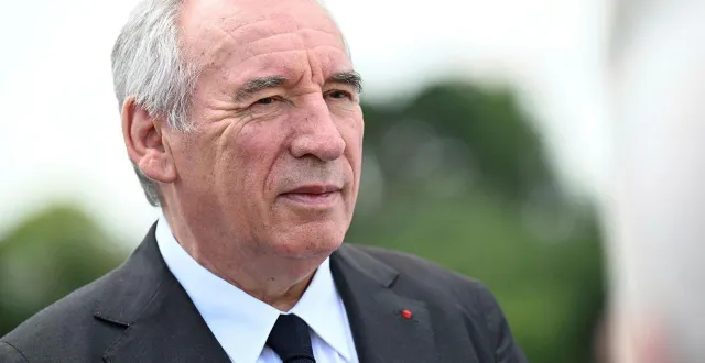 photo  françois bayrou à angers, le 24 juillet 2025.  &copy;  thomas brégardis / archives ouest-france 