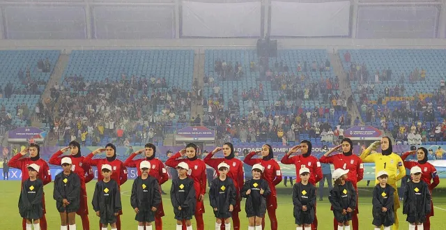photo  l’équipe féminine de football d’iran.  &copy;  afp 