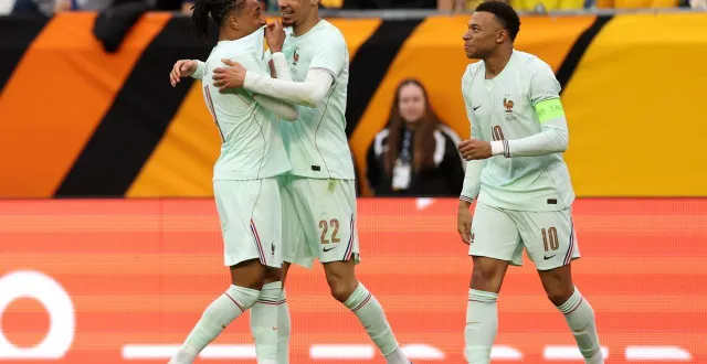 photo  michael olise, hugo ekitiké et kylian mbappé.  &copy;  maddie meyer / getty images via afp 
