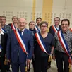 photo les onze maires délégués autour de gilles piton : anita robichon, marie de barros, guy caillault, gaétane gabory, marie le gal, vivien tuffreau, nadège moreau, valéry dubillot, luc chauvin, yannick benoist et angelina richou
