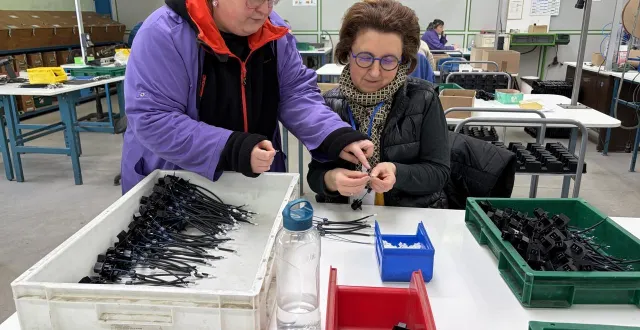photo  l’esat bellevue d’alençon a accueilli trente-deux salariés valides partenaires de l’atelier volontaires pour suivre la journée d’un travailleur handicapé.  &copy;  ouest-france 