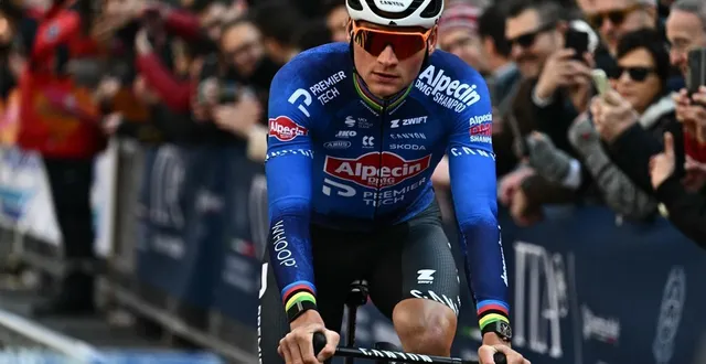 photo  double vainqueur sortant de l’e3 saxo bank classic, mathieu van der poel est aligné sur la 68e édition, ce vendredi 27 mars.  &copy;  marco bertorello / afp 