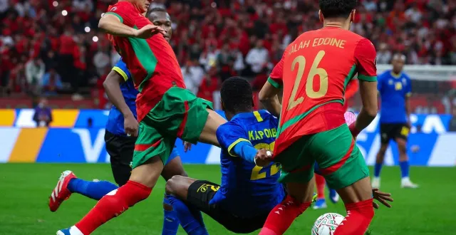 photo  le maroc affronte l’équateur en match amical, ce vendredi 27 mars.  &copy;  mohamed tageldin / middle east images via afp 