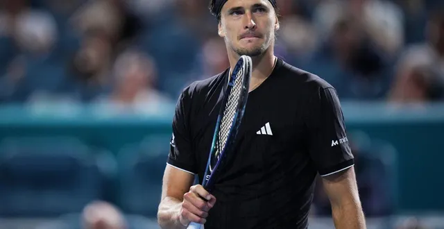 photo  alexander zverev va affronter jannik sinner en demi-finales du masters 1000 de miami.  &copy;  rich storry / getty images via afp 