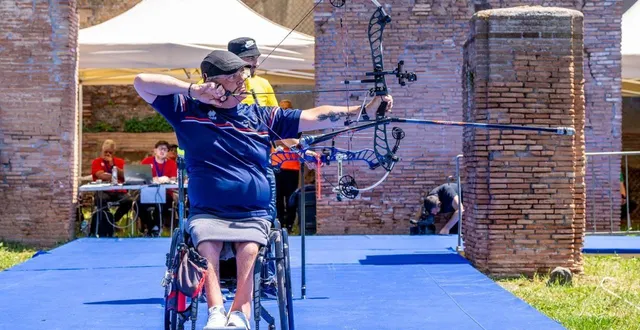 photo  thierry joussaume, champion de france et d’europe de tir à l’arc handisport, viendra à la rencontre des élèves.  &copy;  dr 