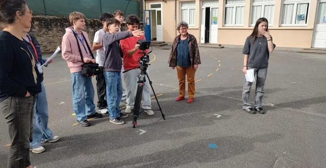 photo  les élèves ont réalisé ce court-métrage en collaboration avec le réalisateur paul marques duarte.  &copy;  photo fournie à ouest-france 
